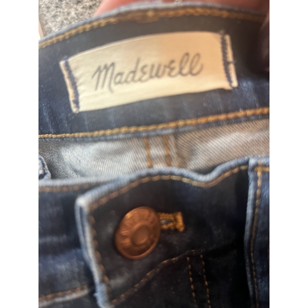 Madewell Cali Demi-Boot Jeans Womens 30 Blue Denim Stretch High Rise Medium Wash - Picture 2 of 10